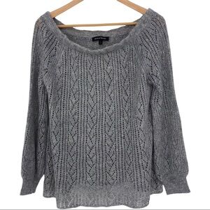 Jealous Tomato gray knit sweater, L